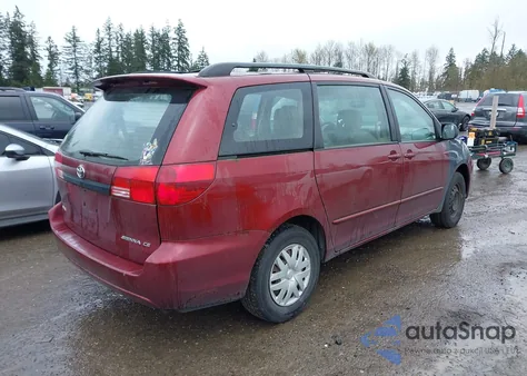 2005 Toyota Sienna Ce из США, поврежденный, VIN 5TDZA23C65S304184